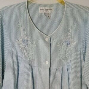Miss Elaine Housecoat/Robe - XL - Blue